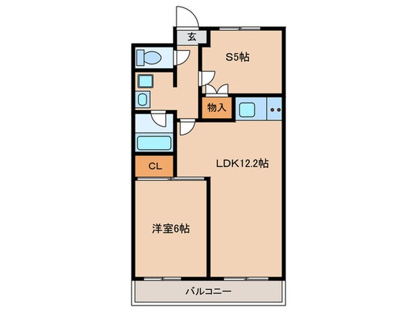 フラワー2番館の物件間取画像